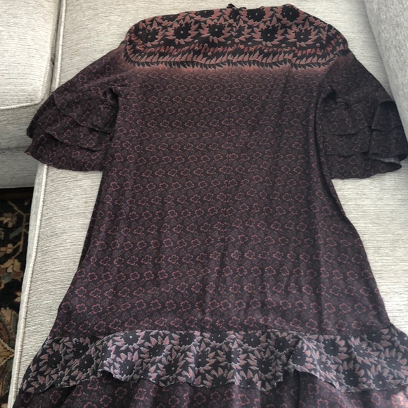 All saints flutter sleeve floral dress size small - Picture 4 of 4
